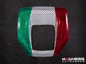 Alfa Romeo Giulia Shift Gate Trim Panel - Carbon Fiber - Pre '20 - Italian Theme - Feroce Carbon 